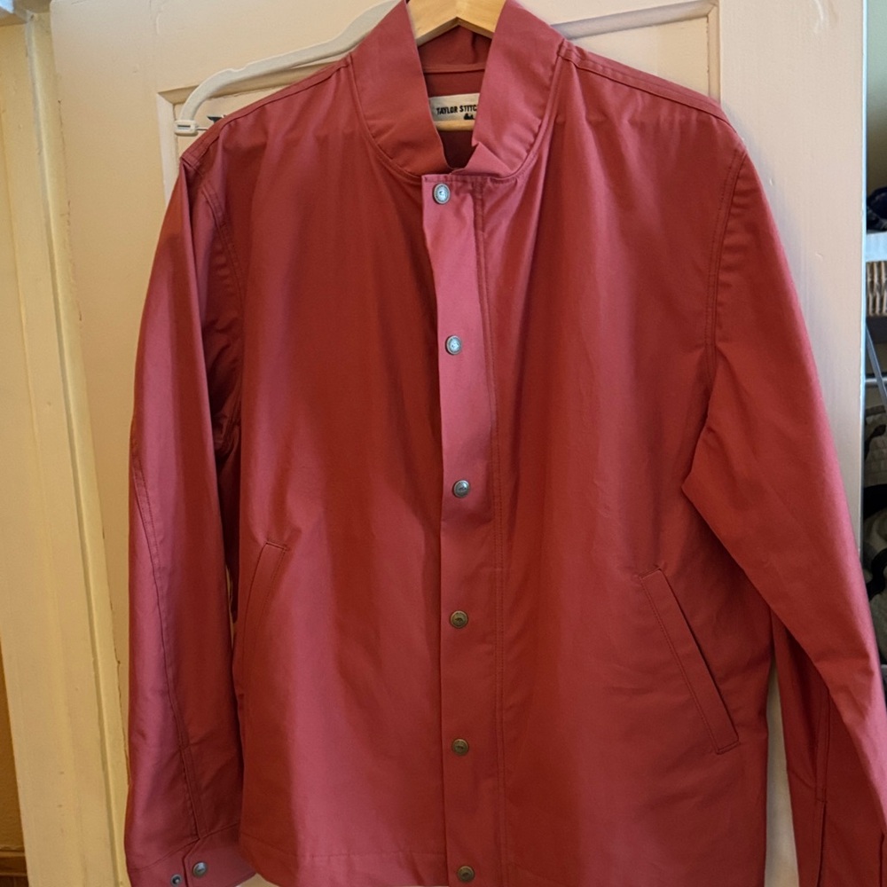 Taylor Stitch Men's Rust Bomber Jacket